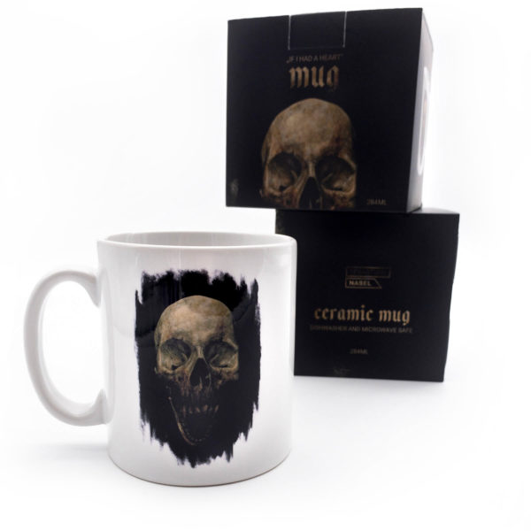 "If I Had a Heart" ceramic mug by Sebastian Nabel