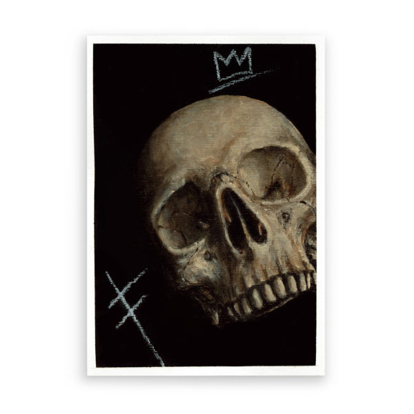 Original oil painting "Anti-vertausch-bar" by Sebastian Nabel, 15cm x 10.5cm